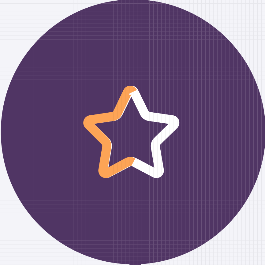 Purple icon star